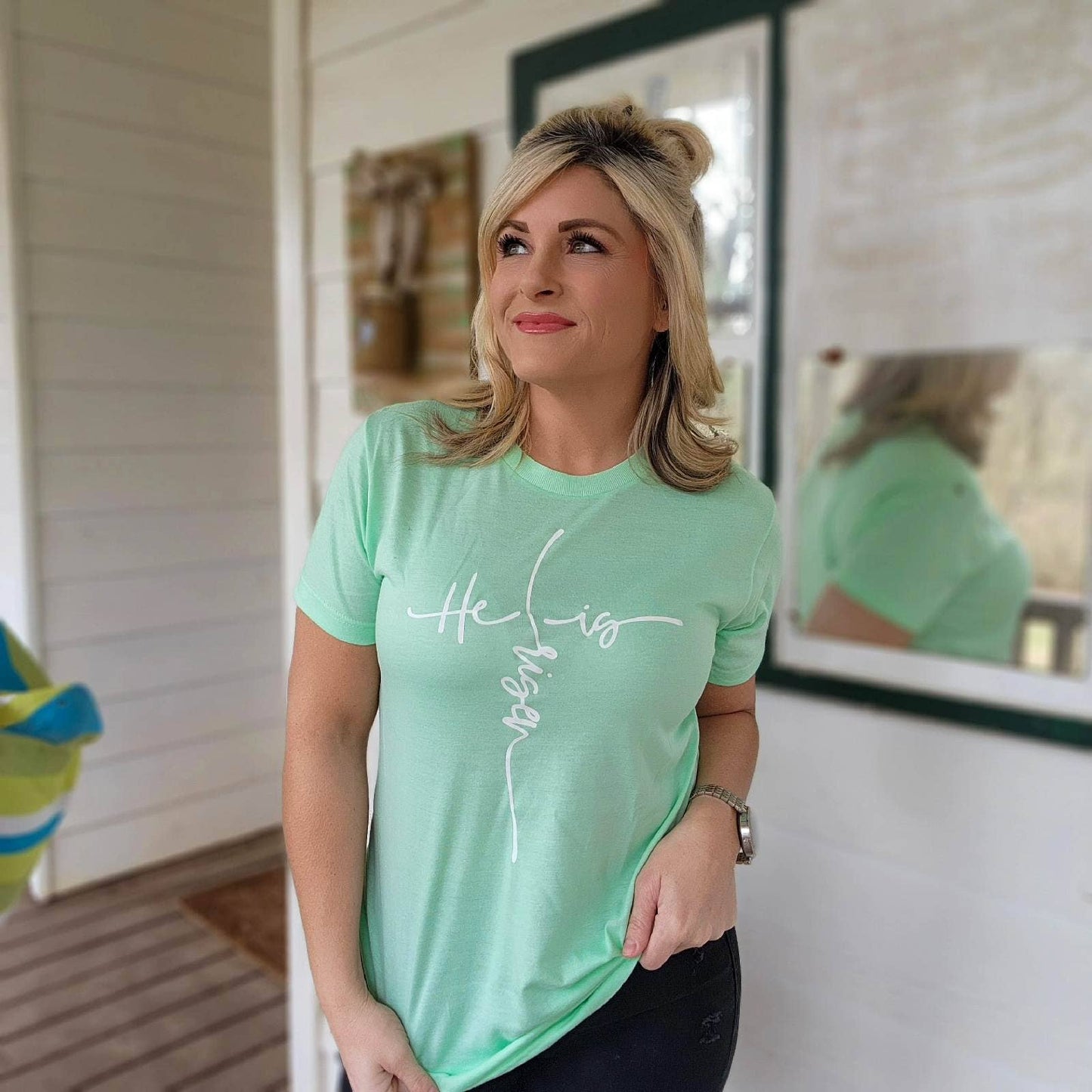 He is Risen T-Shirt | Mint