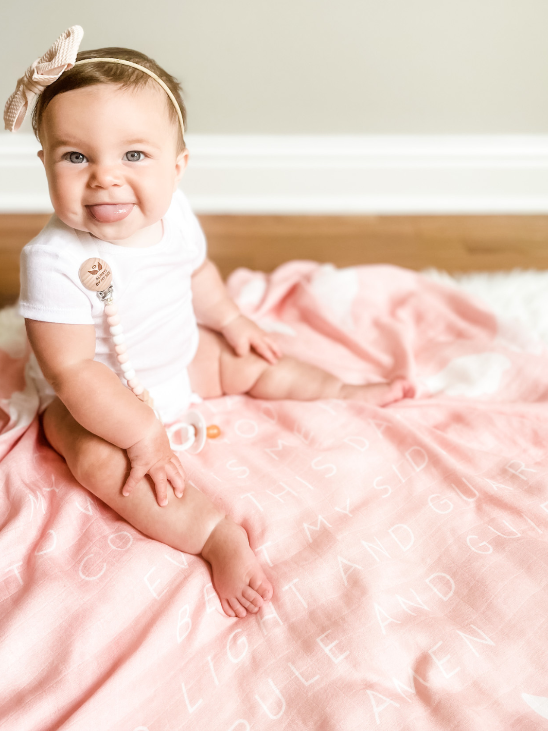 Guardian Angel Baby Swaddle | Pink