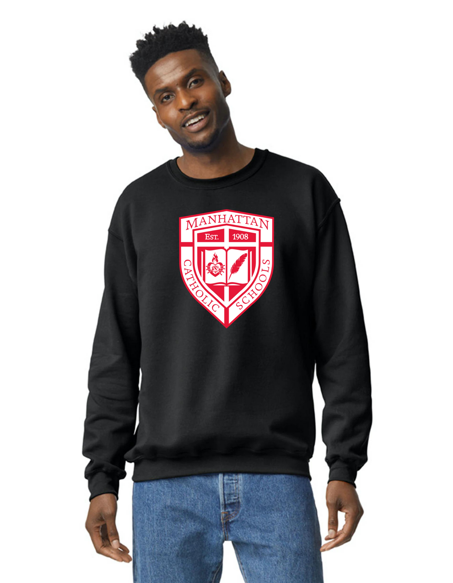 MCS Logo Crew Sweatshirt | Black