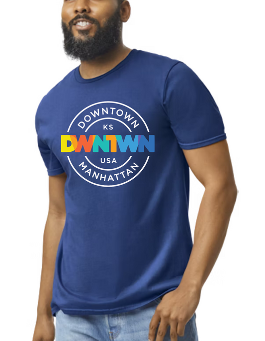DWNTWN Stamp T-Shirt | Metro Blue