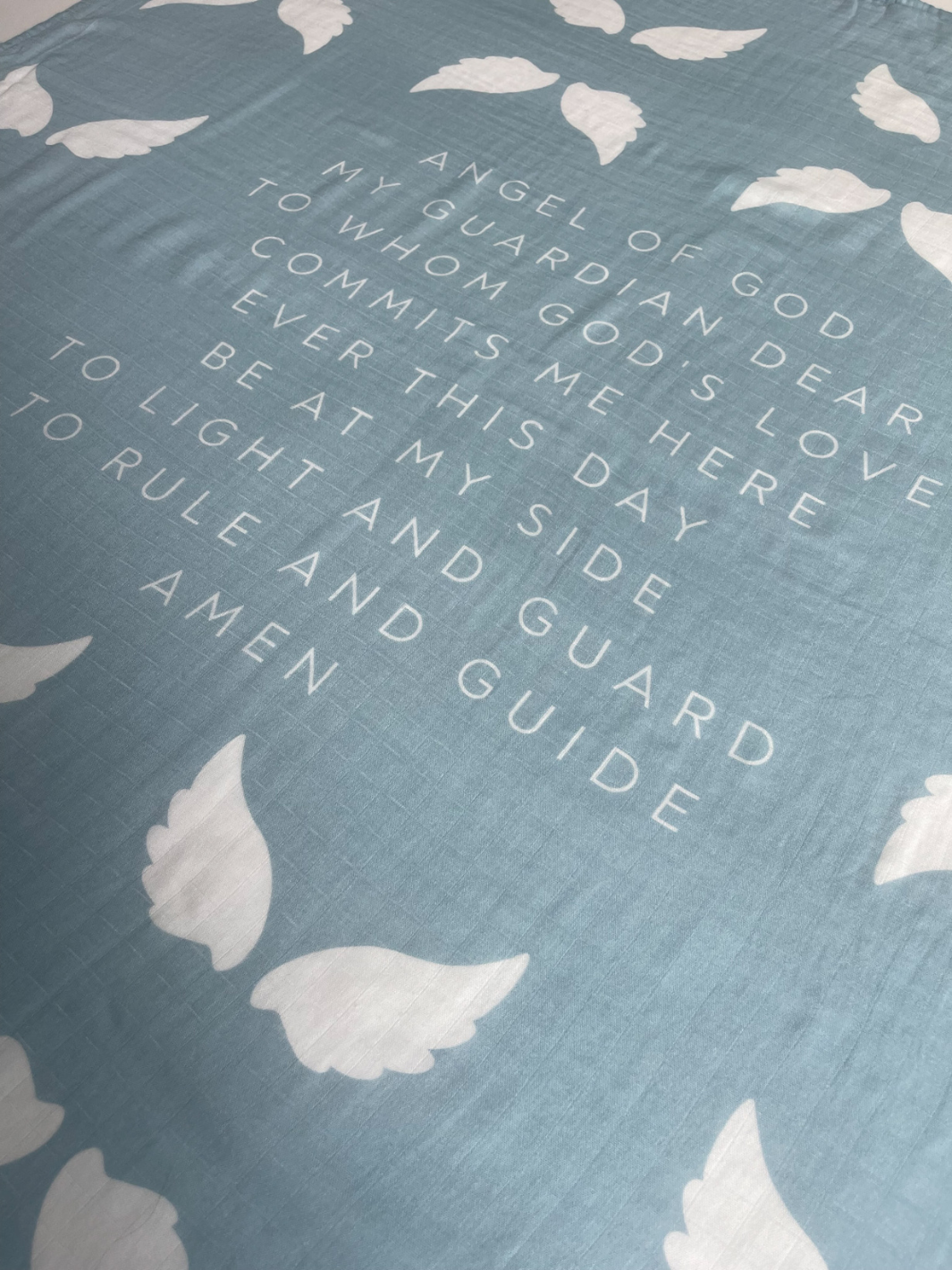 Guardian Angel Baby Swaddle | Blue