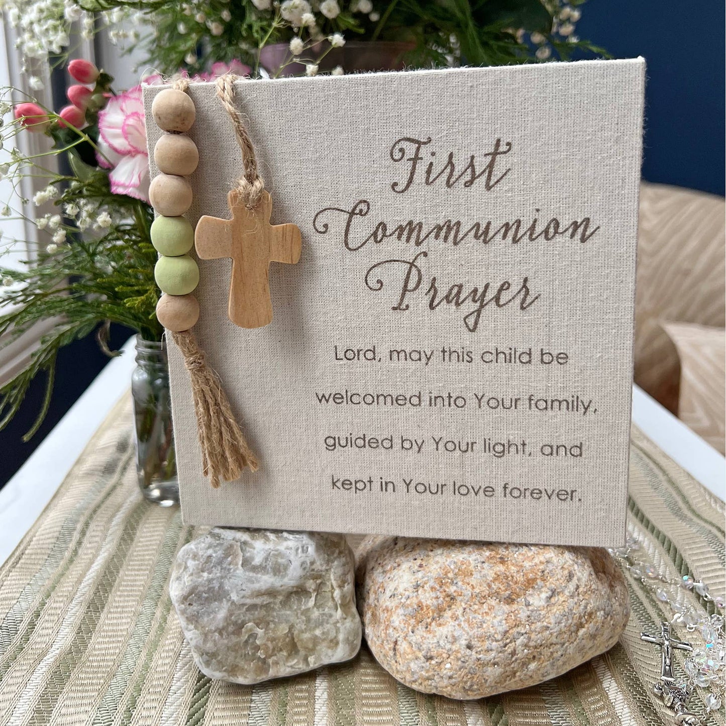 First Communion Fabric Plaque