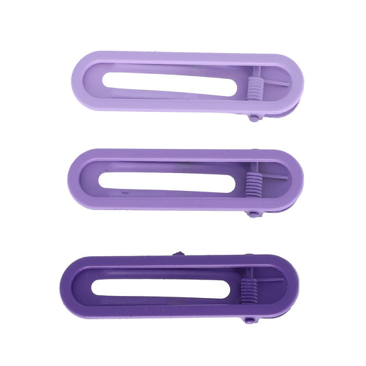 3-Pack Ombre Plastic Flat Duckbill Hair Clip Set