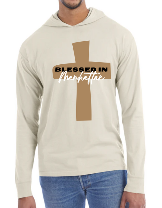 Blessed in Manhattan Hooded Long Sleeve T-Shirt