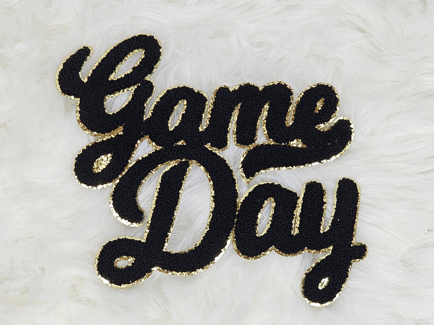 Large Game Day Chenille Iron-on Patch