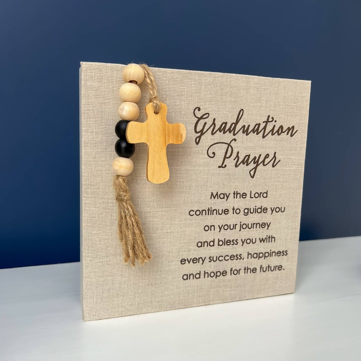 Graduation Prayer Fabric Plaque