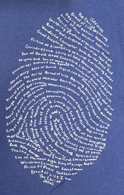 God's Thumbprint Shirt | Royal