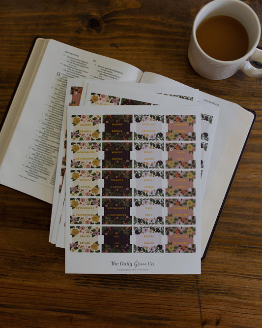 Magnolia Floral Bible Tabs