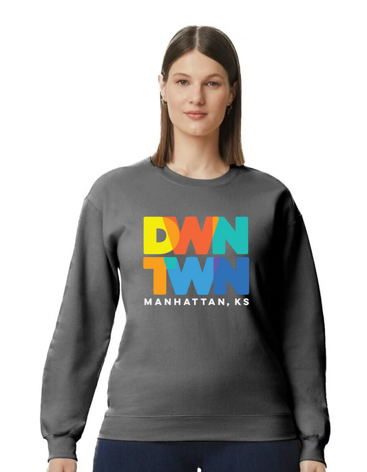 DWNTWN Logo Sweatshirt | Charcoal