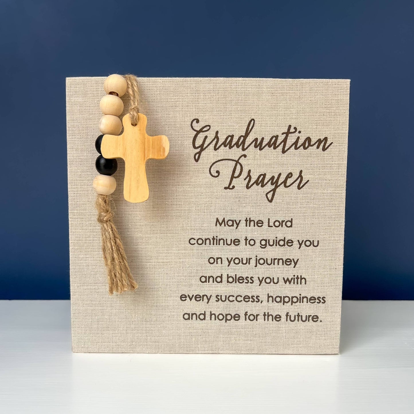 Graduation Prayer Fabric Plaque