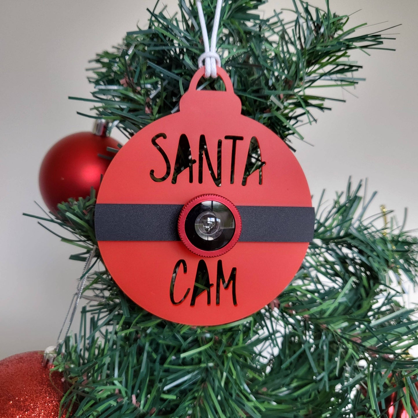 Santa Cam Christmas Ornament