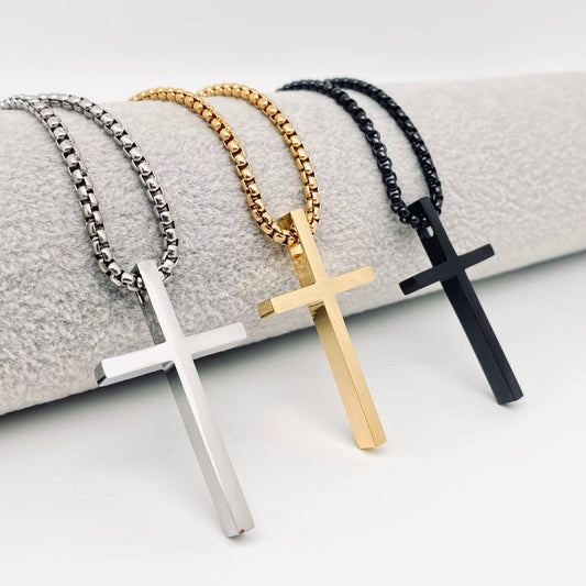 Cross Stainless Steel Necklace | 3 Colors