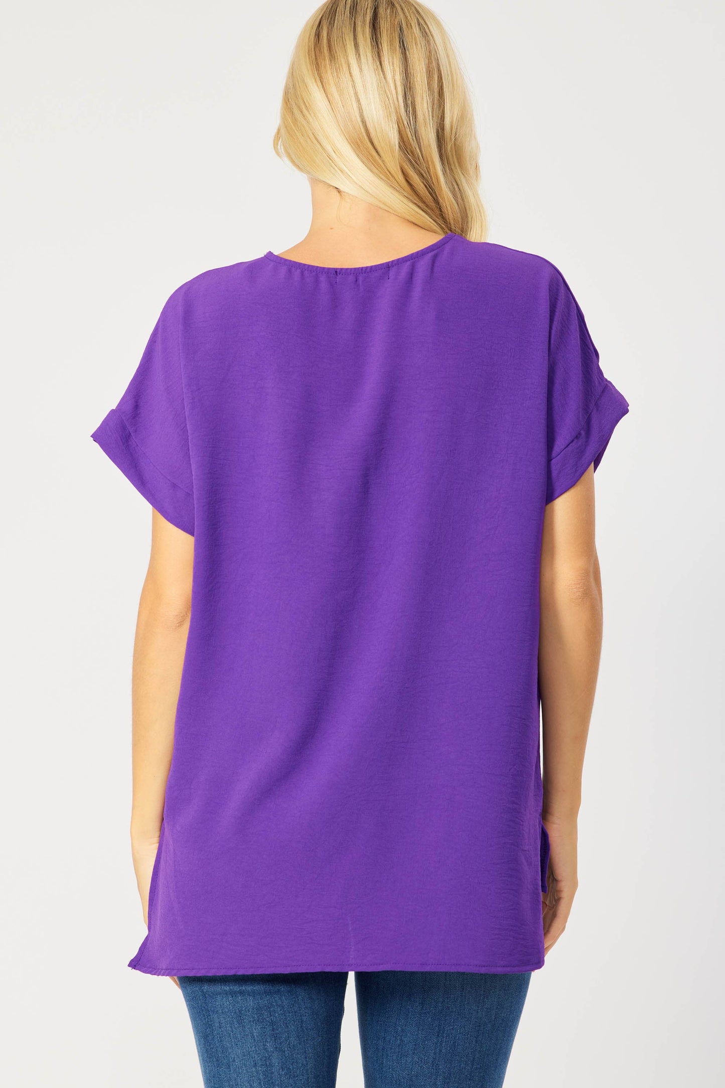 V-Neck Top | Purple