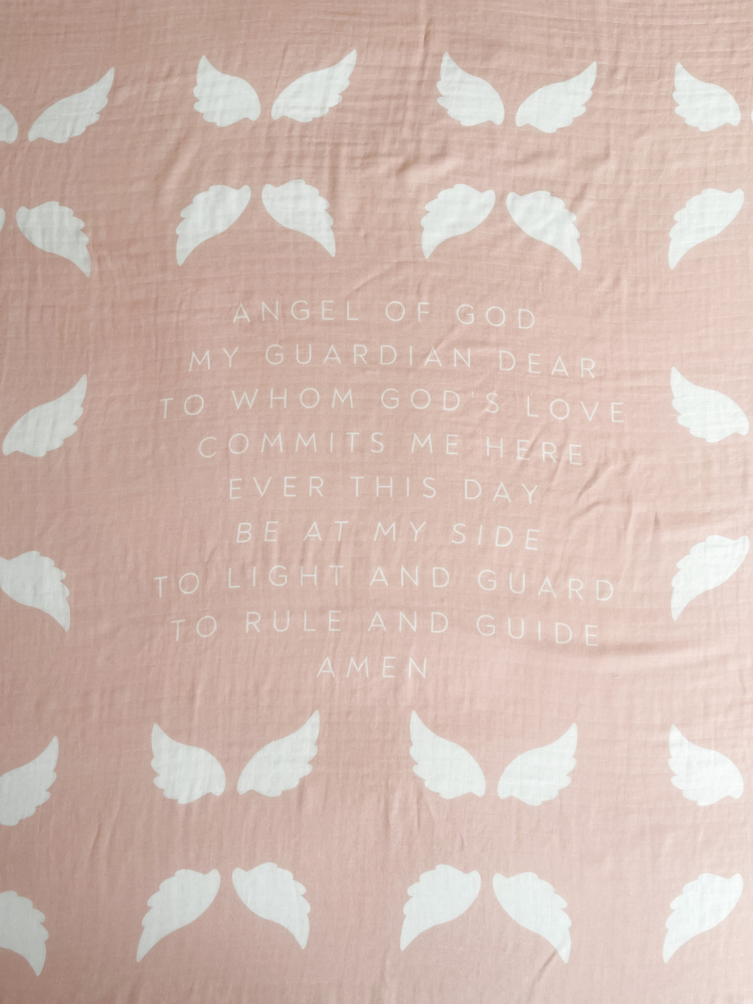 Guardian Angel Baby Swaddle | Pink