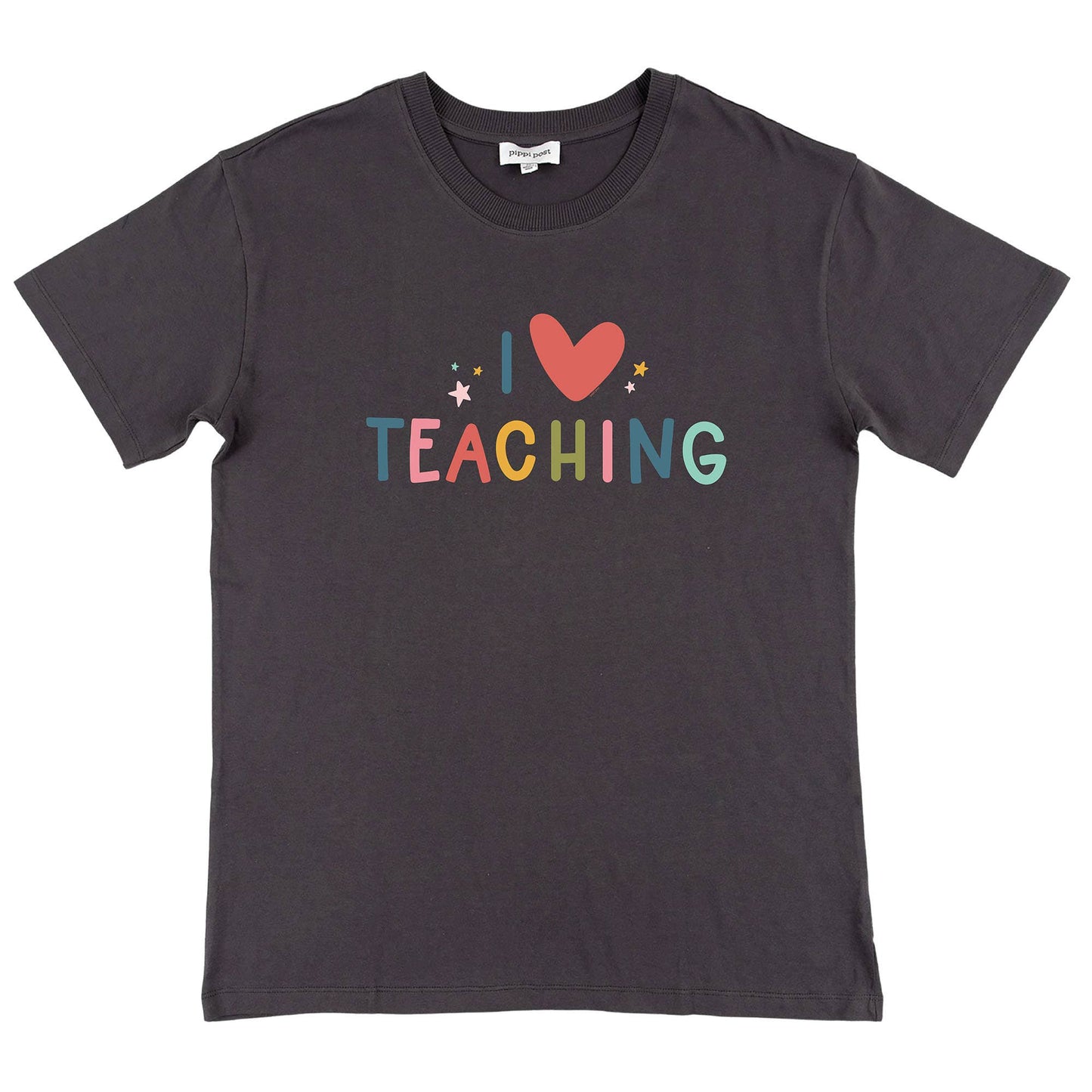 I Love Teaching Top | Dark Gray