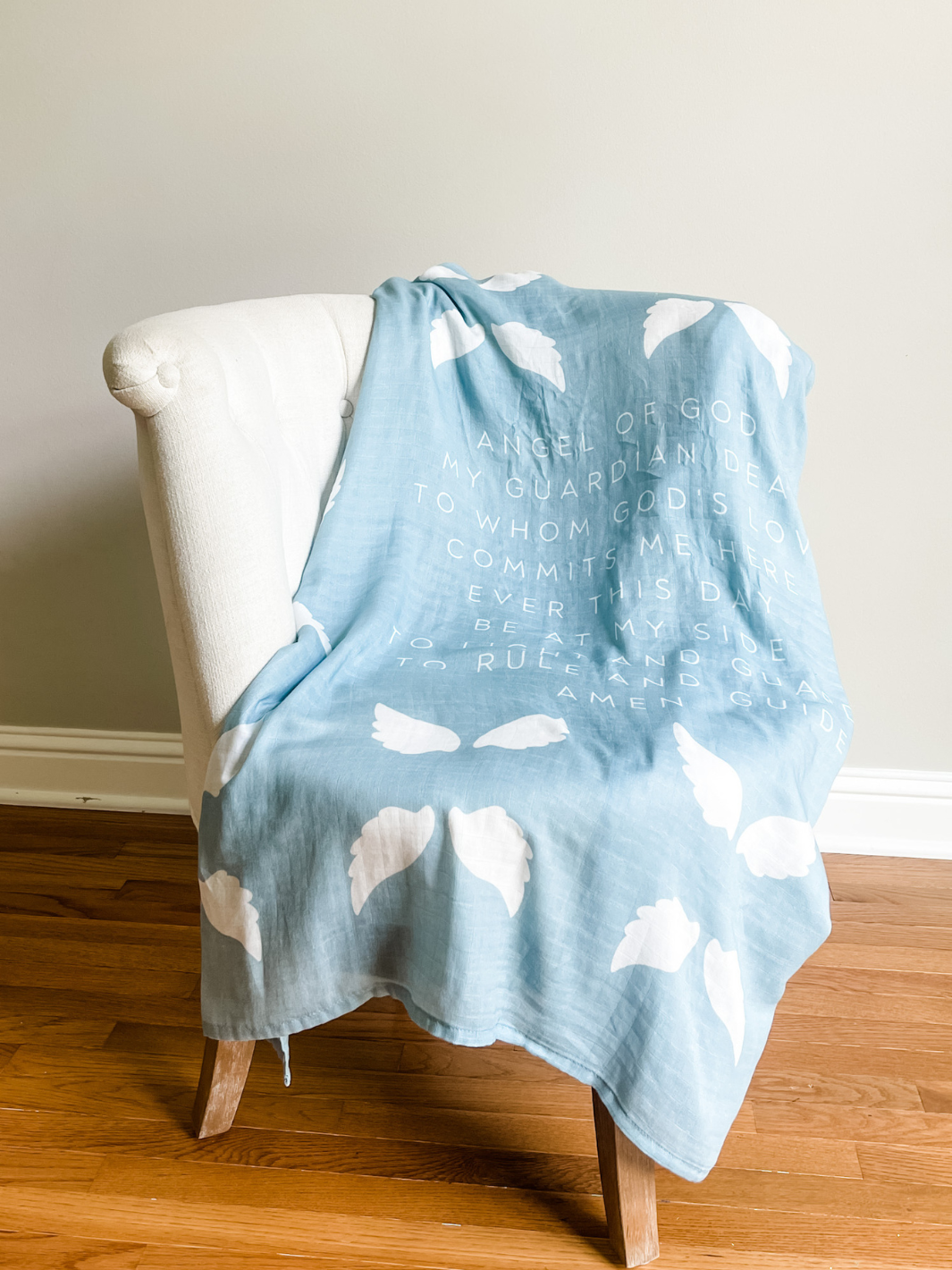 Guardian Angel Baby Swaddle | Blue