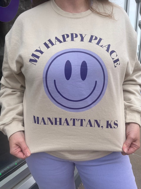 My Happy Place Sweatshirt | Sand