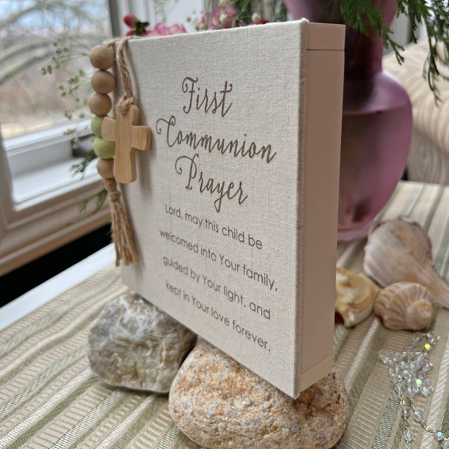 First Communion Fabric Plaque