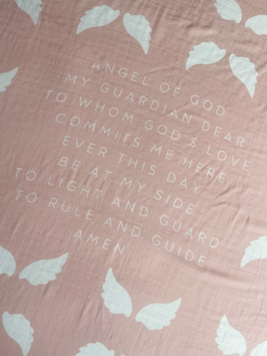 Guardian Angel Baby Swaddle | Pink