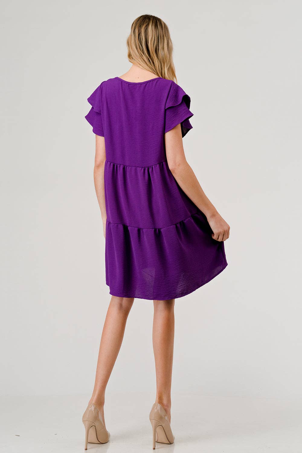 Nora Plus Size Game Day Dress | Purple