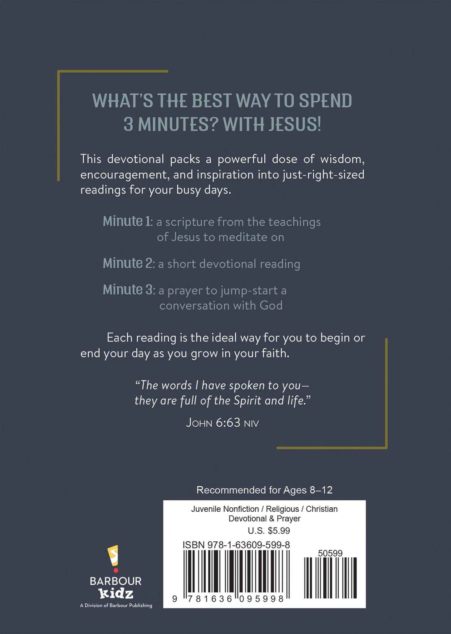 3 Minutes with Jesus: 180 Devotions for Boys