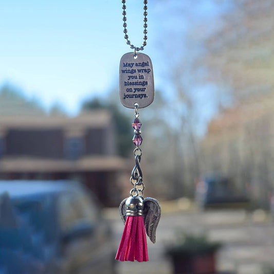 Pink Angel Car Charm