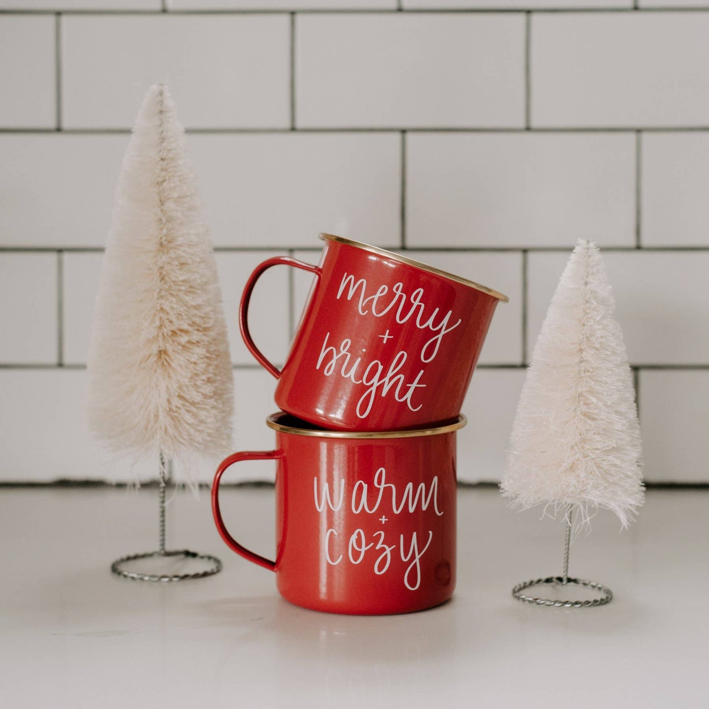 Merry and Bright Coffee Mug | Christmas Red