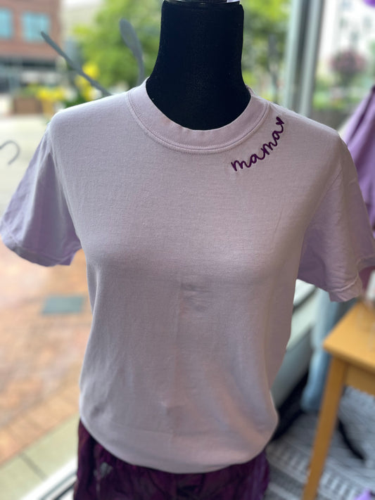 Mama Embroidered T-Shirt