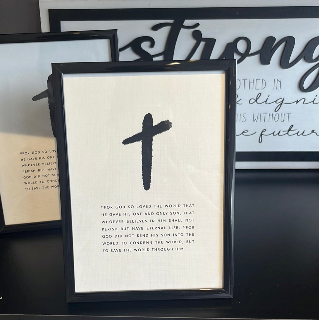 John 3:16 Framed Print