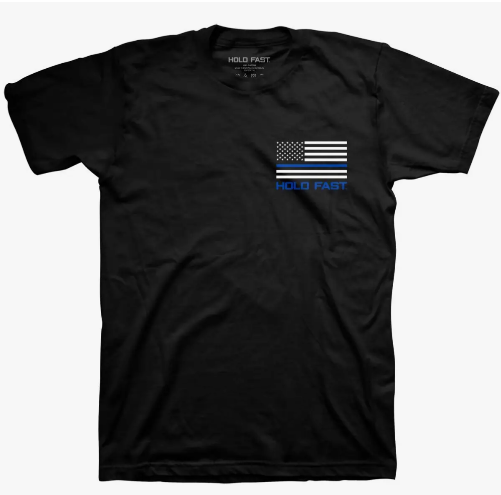 HOLD FAST Mens Police Flag T-Shirt