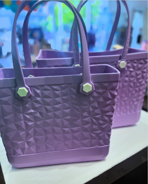 Textured EVA Tote Bag | Lavender