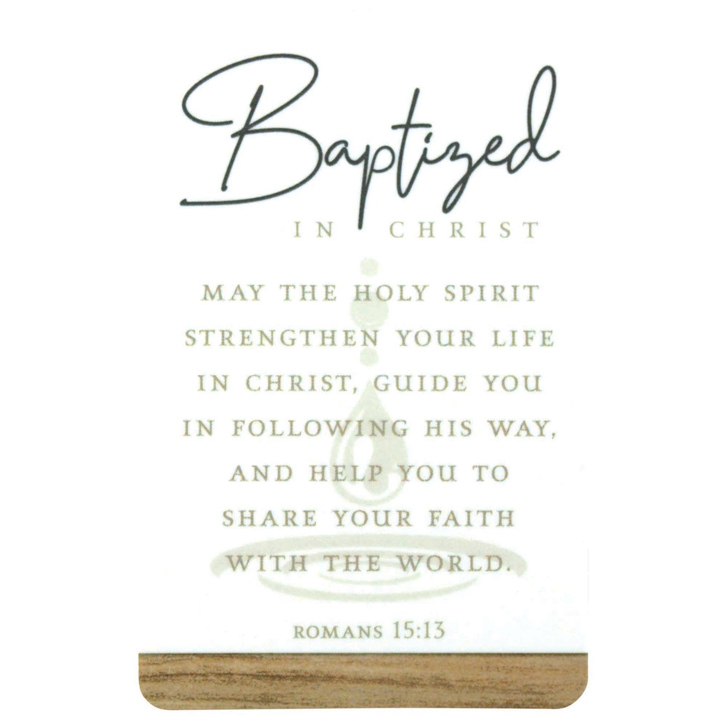Baptized In Christ Pocket Card
