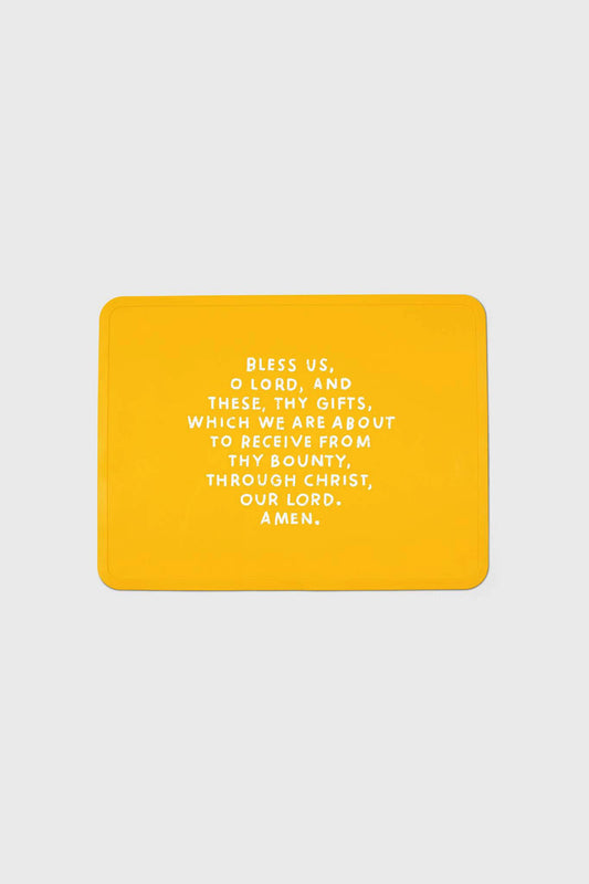 Meal Blessing Silicone Placemat | Mustard