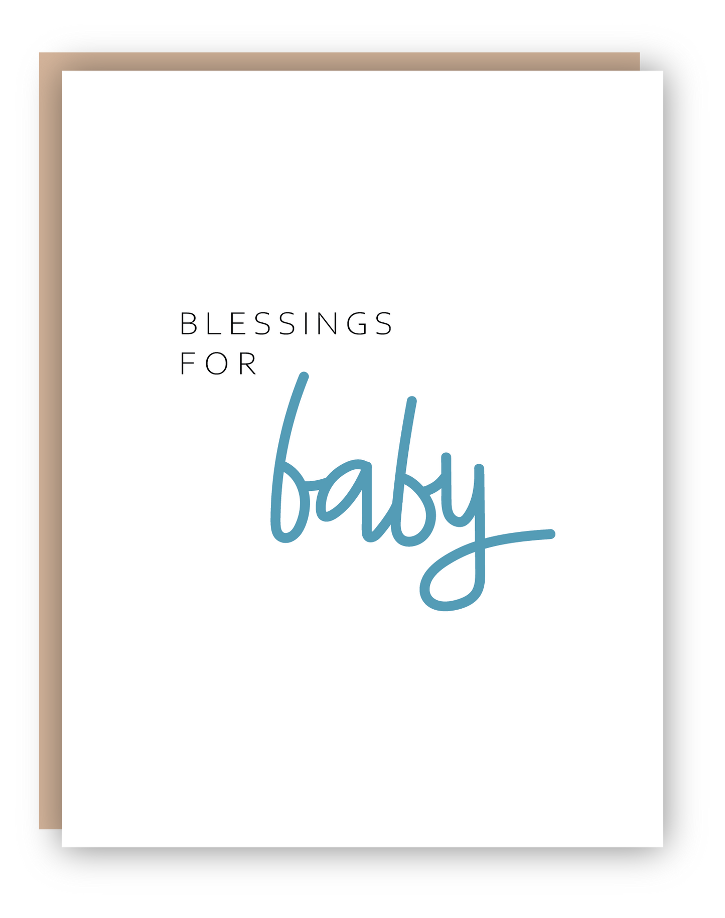 Blessings for Baby Card | Blue