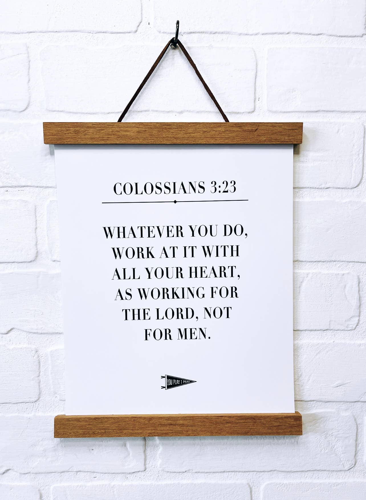 Colossians 3:23 Wall Art | Christian Sports Art