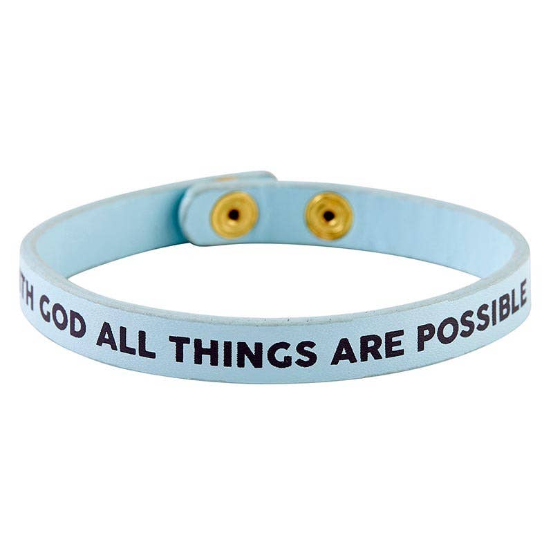 Snap Bracelet All Things Are Possible