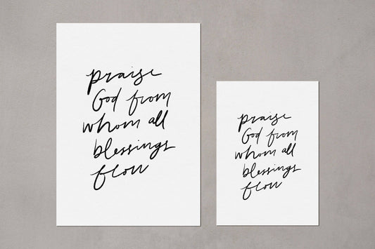 Praise God Framed Print