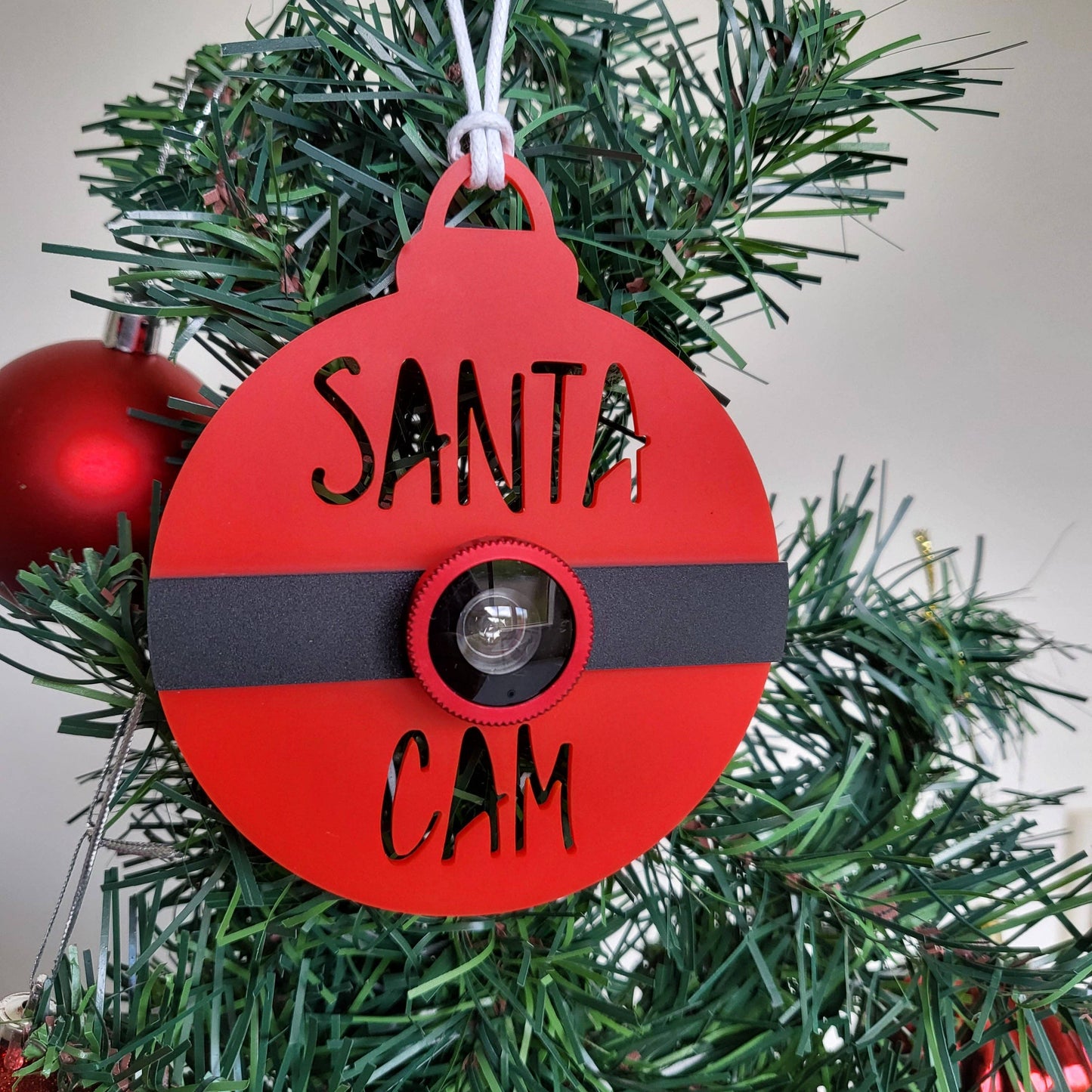 Santa Cam Christmas Ornament