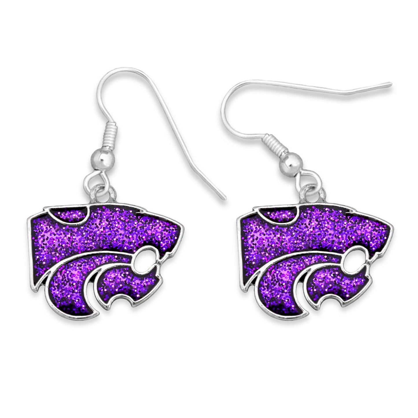 Kansas State Wildcats  Game Day Glitter Earrings