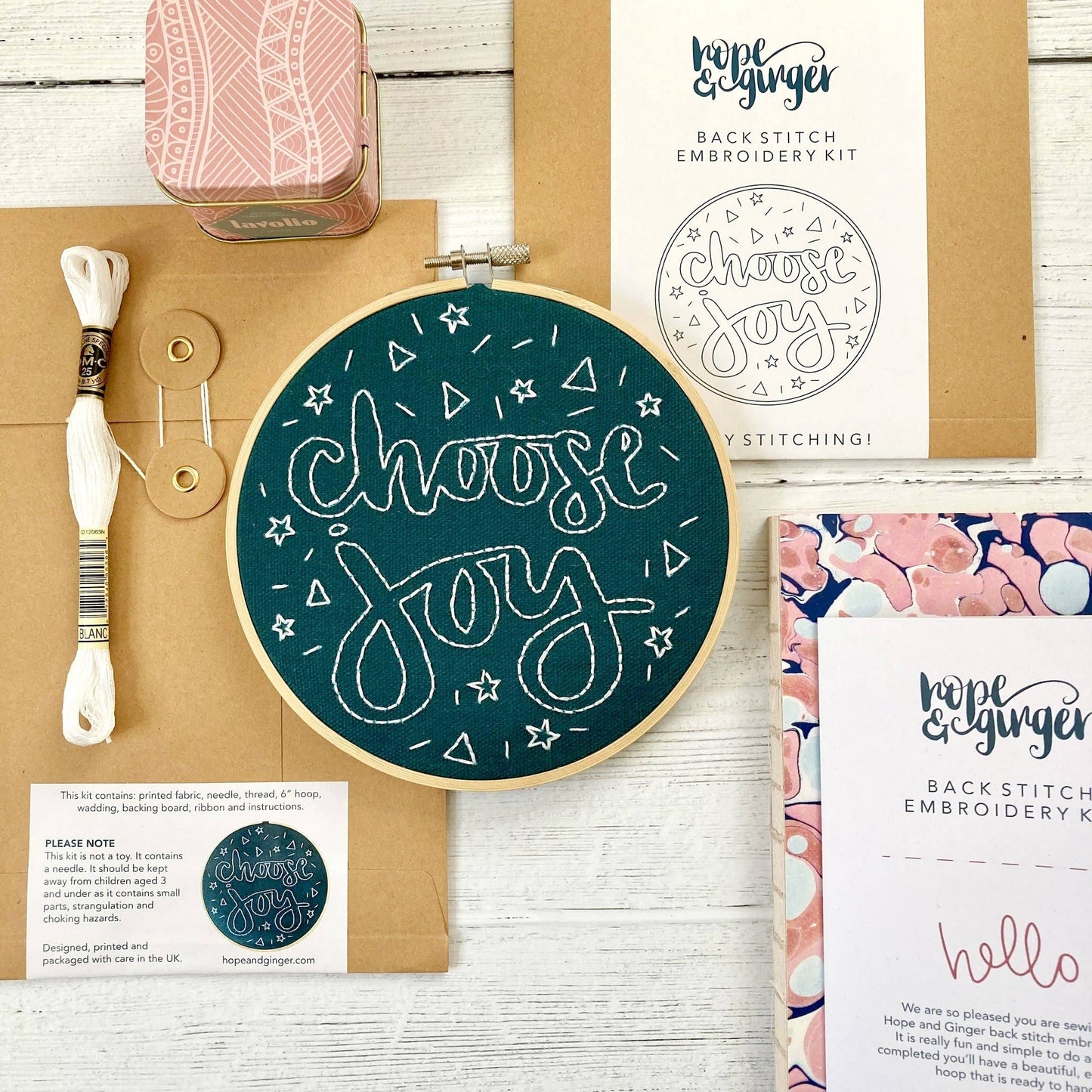 Choose Joy Christian Embroidery Kit