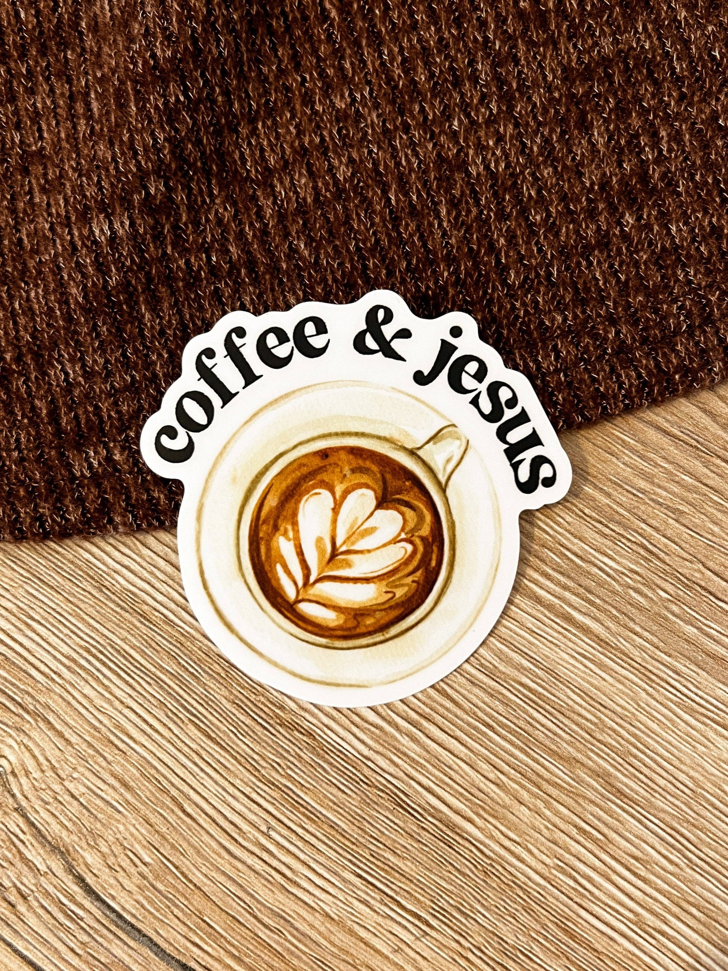 Coffee & Jesus Sticker 