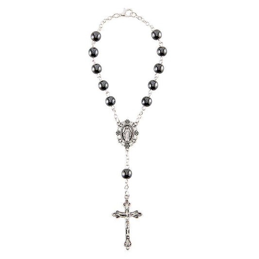 Black Pearl Auto Rosary
