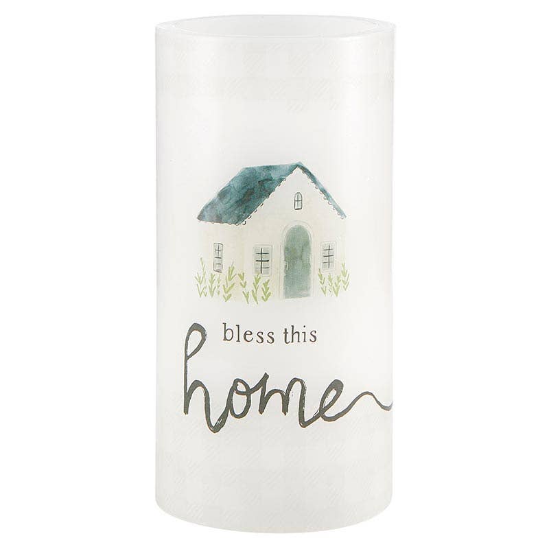 Bless This Home LED Candle