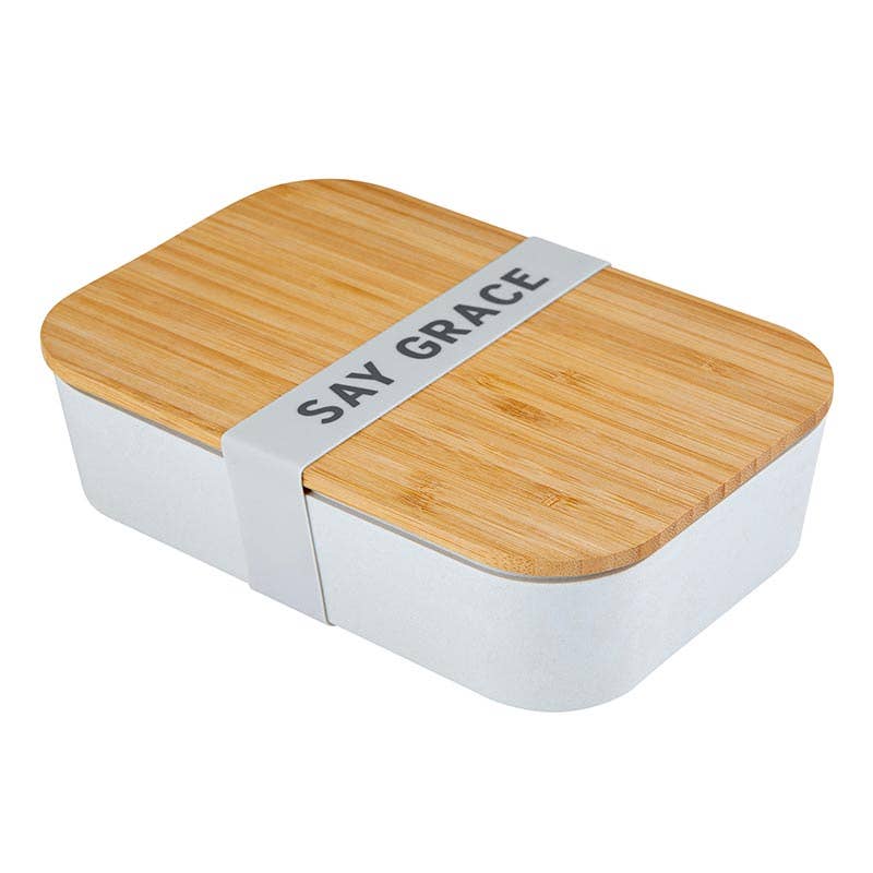 Say Grace Bamboo Lunch Box