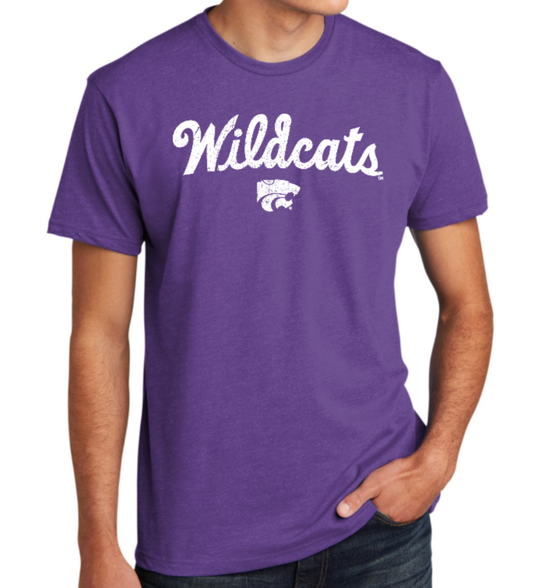 K-State Vintage Wildcats T-Shirt | Heather Purple
