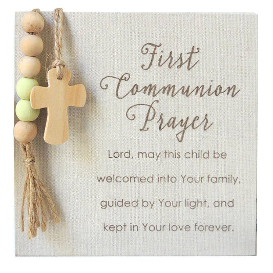 First Communion Fabric Plaque