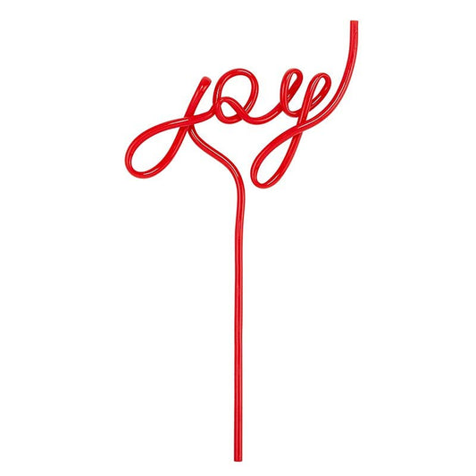 Joy Word Straw