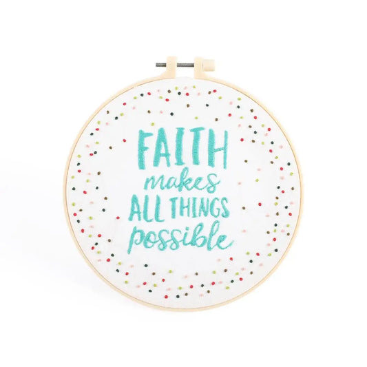 Embroidery Kit | Faith Makes All Things Possible
