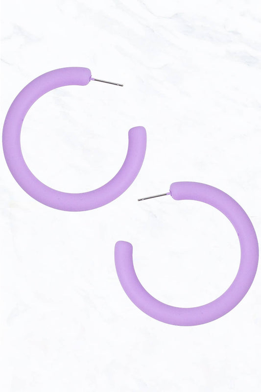 Hoop Earrings | Lavender