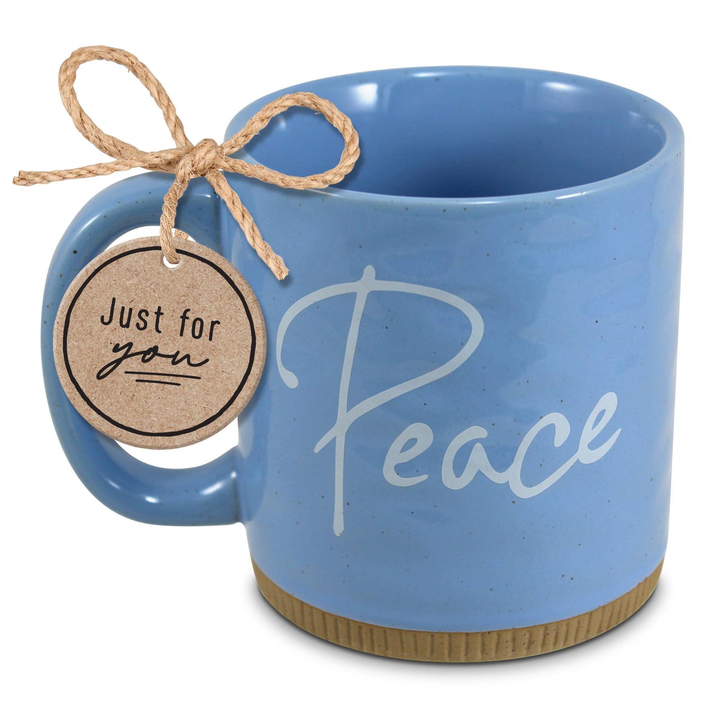 Powerful Words Peace Light Blue Mug